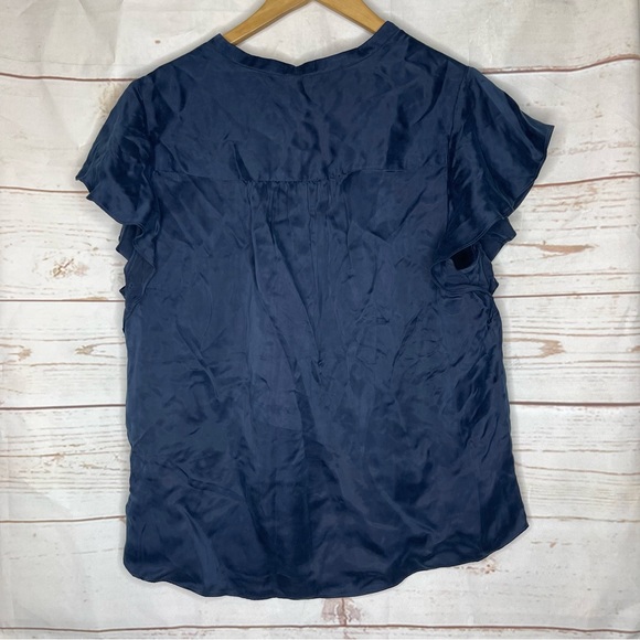 Joie • Blouse • 100% Curpo • Large • Blue • Lightweight - Picture 5 of 8